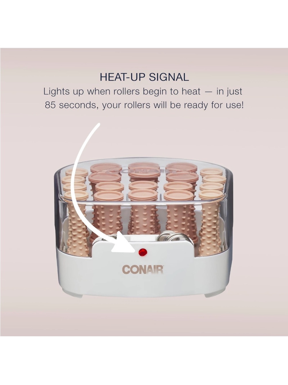 Conair Double Ceramic Hot Rollers for Long, Medium, and All Hair